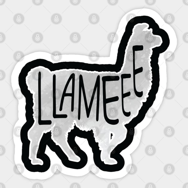 LLame Funny Llama Sticker by Shirts That Bangs